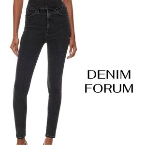 DENIM FORUM Lola High Rise Jeans | Washed Black | Women’s 29 | Aritzia